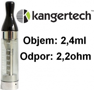 Clearomizer CC/T2 Kangertech 2,4ml 2.2ohm Black