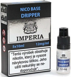 Nikotinová báze CZ IMPERIA Dripper 5x10ml PG30-VG70 12mg