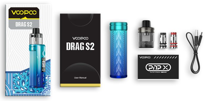 Grip VOOPOO Drag S2 Mod Pod 60W 2500mAh Marsala