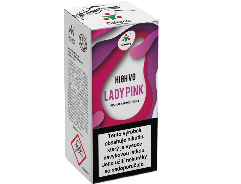 Liquid Dekang High VG Lady Pink 10ml - 3mg (Borůvka s broskví)