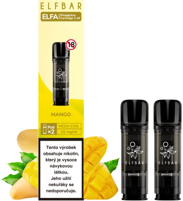 Cartridge Elf Bar ELFA Pods 2Pack Mango 20mg