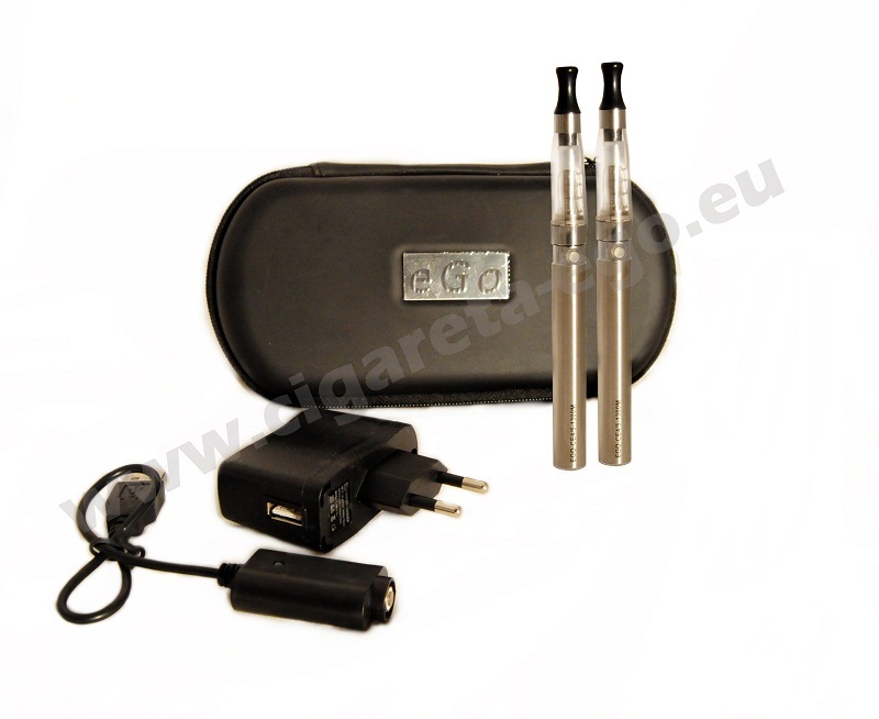  Elektronická cigareta eGo CE 4 1100 mAh, 2ks stříbrná