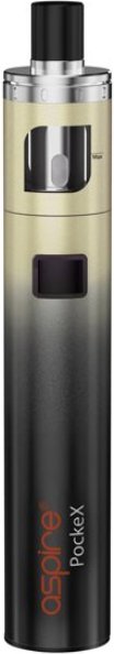 E- cigareta aSpire PockeX AIO 1500mAh ANNIVERSARY EDITION Black Gold
