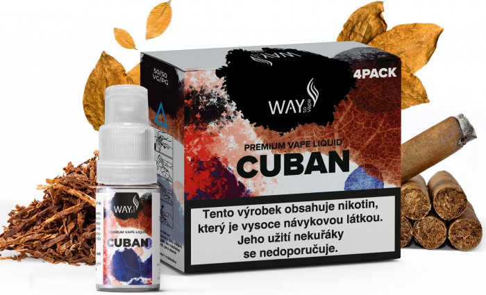 Liquid WAY to Vape 4Pack Cuban 4x10ml-6mg