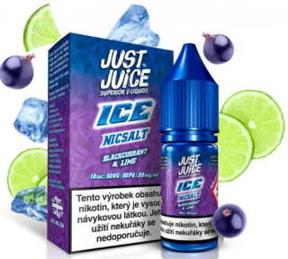Liquid Just Juice SALT ICE Blackcurrant & Lime 10ml - 11mg