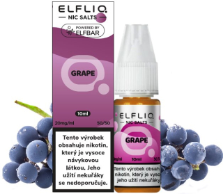 Liquid ELFLIQ Nic SALT Grape 10ml - 20mg