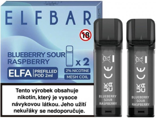 Cartridge Elf Bar ELFA Pods 2Pack Blueberry Sour Raspberry 20mg