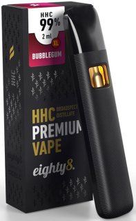 Vaporizační pero Eighty8 HHC, 99% HHC Vape Bubblegum 2ml
