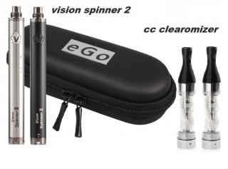 Elektronická cigareta Vision Spinner2 CC 2ks černá 1600mAh