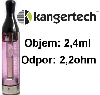 Clearomizer CC/T2 Kangertech 2,4ml 2.2ohm Purple