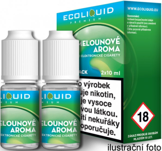 Liquid Ecoliquid Premium 2Pack ICE Melon 2x10ml - 20mg (Svěží meloun)