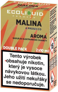 Liquid Ecoliquid Premium 2Pack Raspberry & Prosecco 2x10ml - 20mg