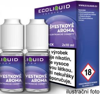 Liquid Ecoliquid Premium 2Pack Plum 2x10ml - 20mg (Švestka)
